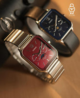 Casio Quartz Moonrise Dial Watch