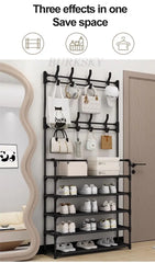 Multi-Layer Shoe Rack Coat Rack Storage & DIY Clothes Hanger