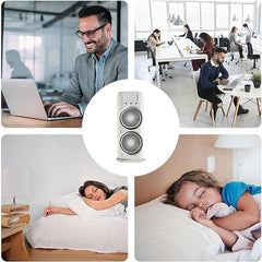 Double-Headed Rechargeable/USB Desk Air Cooler Night Light for Office Home