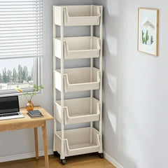 Corner Narrow Slit Storage Cabinet Bathroom Living Room Storage Rack