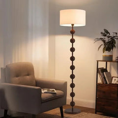 American Walnut Floor Lamps for Living Room Vintage Solid Wood