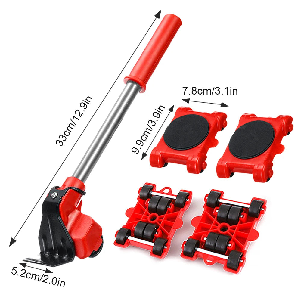 Furniture Moving Transport Roller Set (5 Pcs)