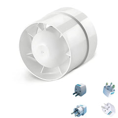 4/5 inch 220V EU Silent Ventilation Air Vents