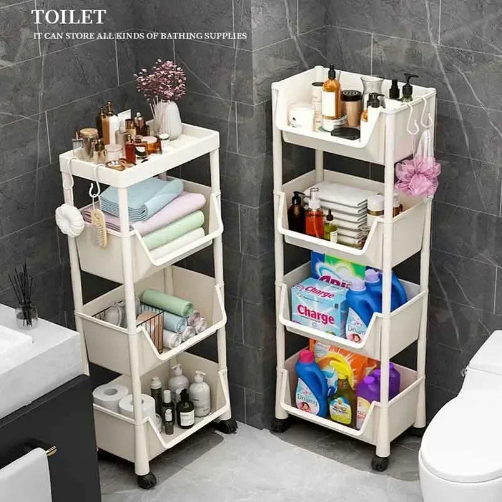 Corner Narrow Slit Storage Cabinet Bathroom Living Room Storage Rack
