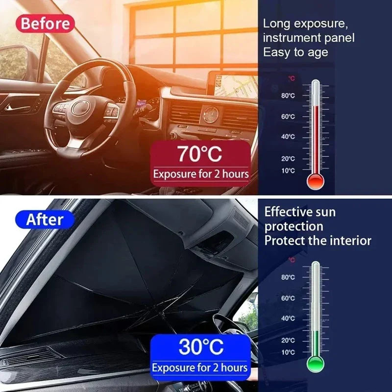 Car Wind Shield Umbrella