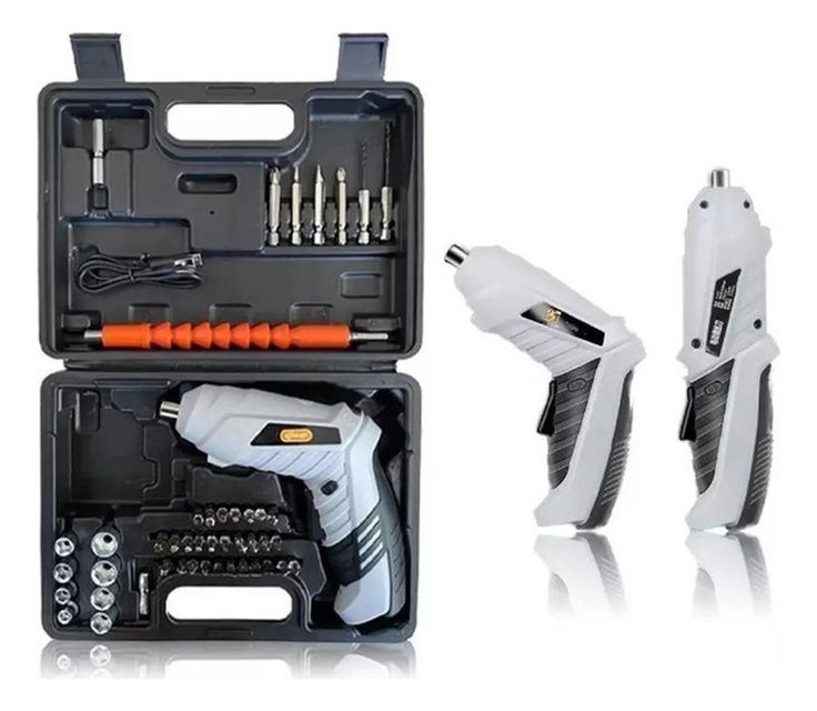 Set Of Drills And Hand Tools For Multiple Uses